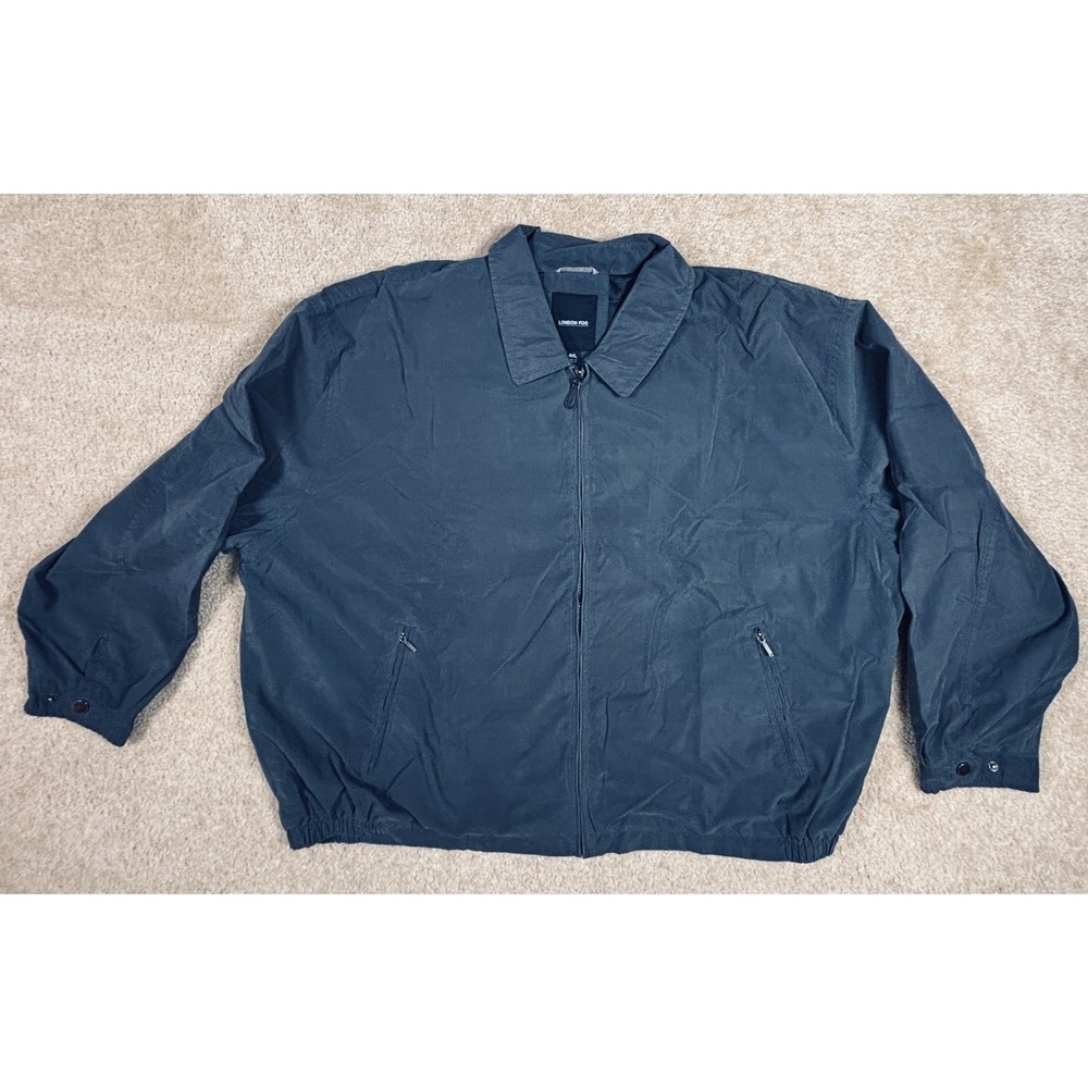 London Fog Classic Commuter Water Repellent Jacket Overcoat Black 4XL